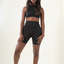 Black Athleisure Short Set