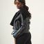 Womens Double Faced Biker Jacket